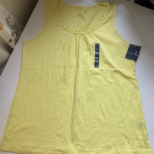 Lands End yellow tank top